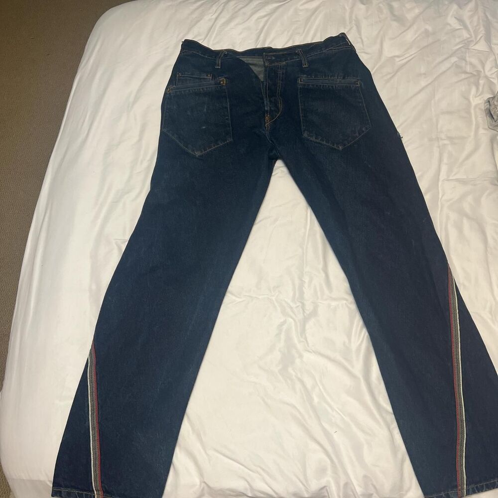 Unbranded Men's Navy and Blue Jeans